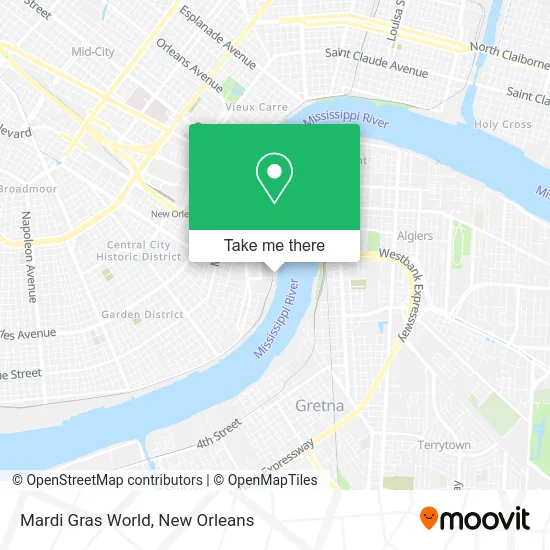 Mardi Gras World map