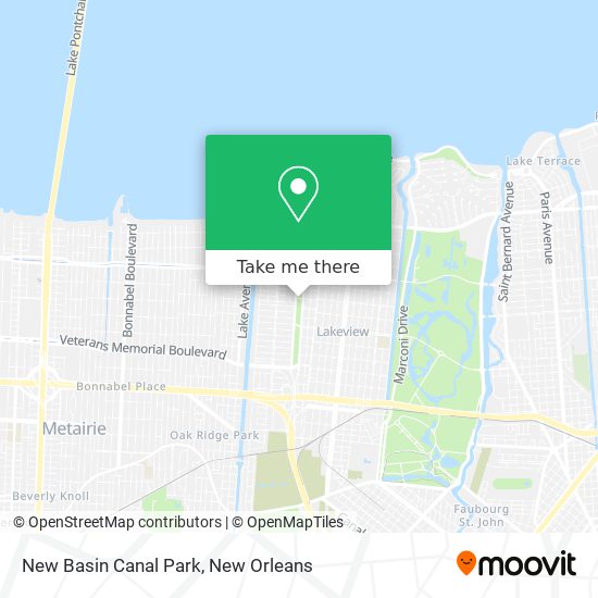 New Basin Canal Park map
