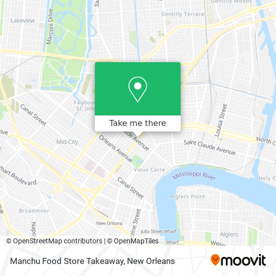 Manchu Food Store Takeaway map