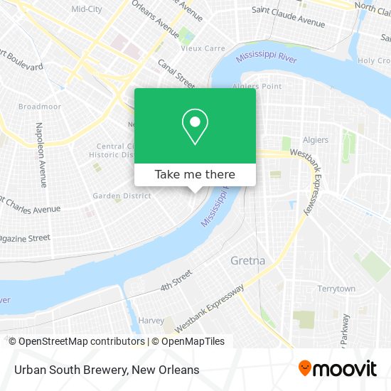 Mapa de Urban South Brewery