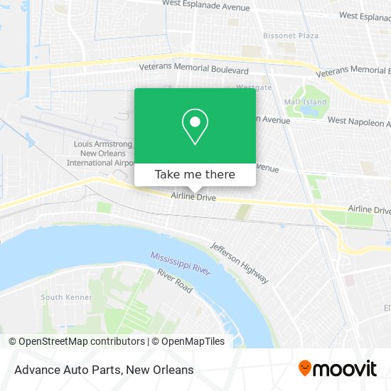 Mapa de Advance Auto Parts