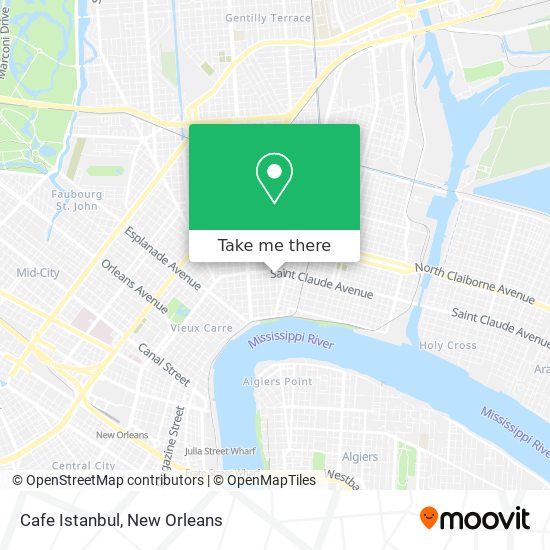 Mapa de Cafe Istanbul