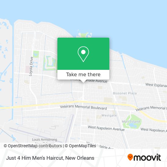 Just 4 Him Men's Haircut map