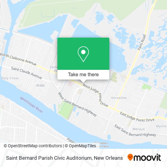 Mapa de Saint Bernard Parish Civic Auditorium