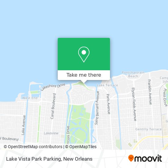 Lake Vista Park Parking map