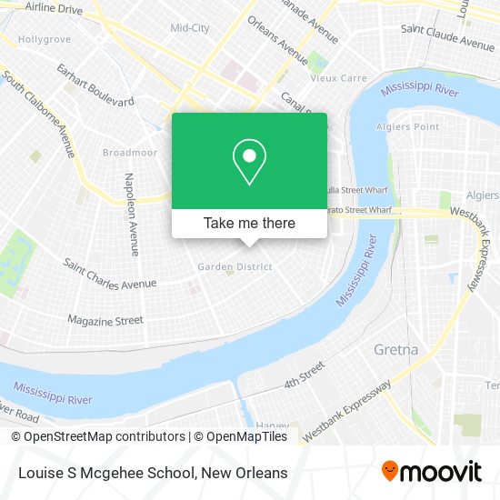Louise S Mcgehee School map