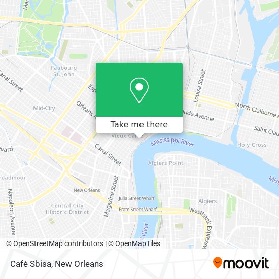 Café Sbisa map