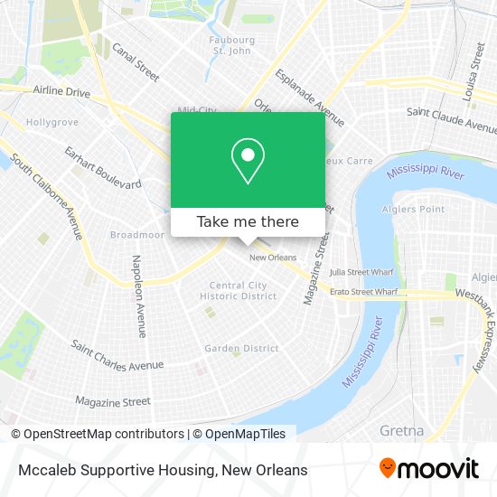 Mapa de Mccaleb Supportive Housing