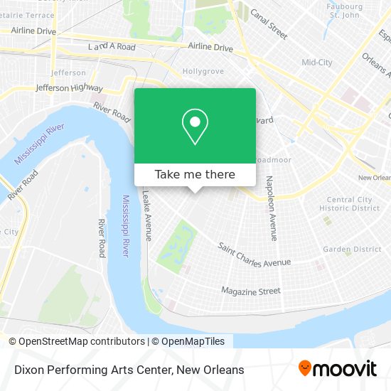 Dixon Performing Arts Center map