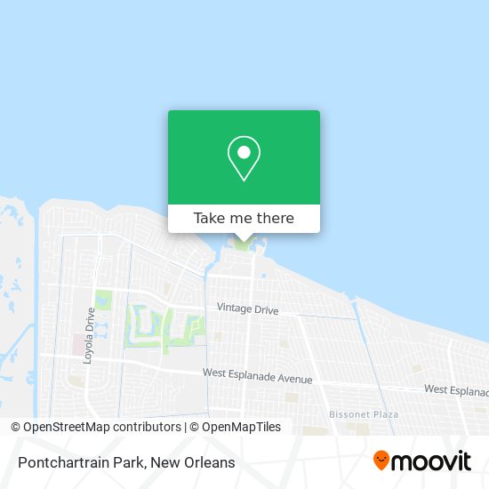 Pontchartrain Park map