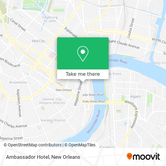 Ambassador Hotel map