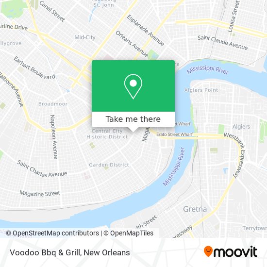 Mapa de Voodoo Bbq & Grill
