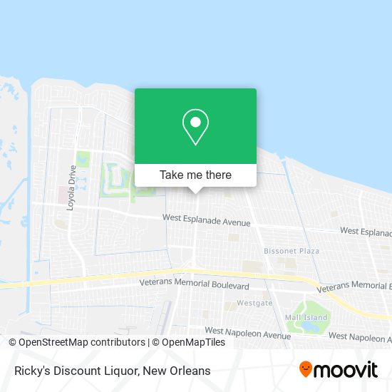 Ricky's Discount Liquor map