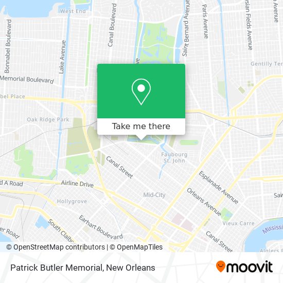 Patrick Butler Memorial map