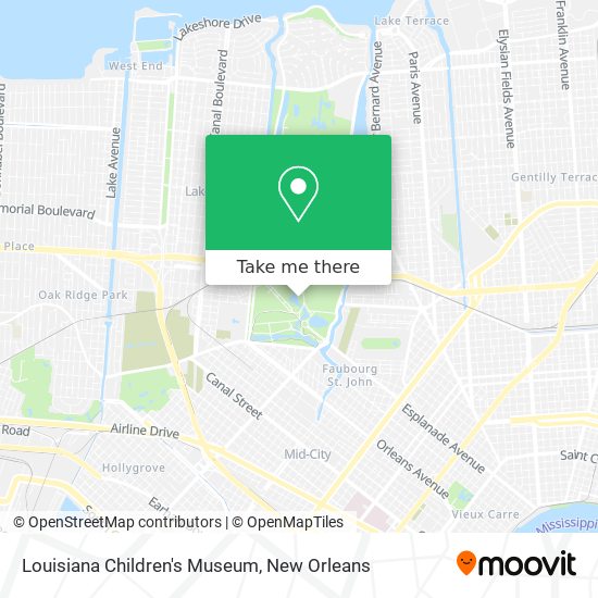 Mapa de Louisiana Children's Museum