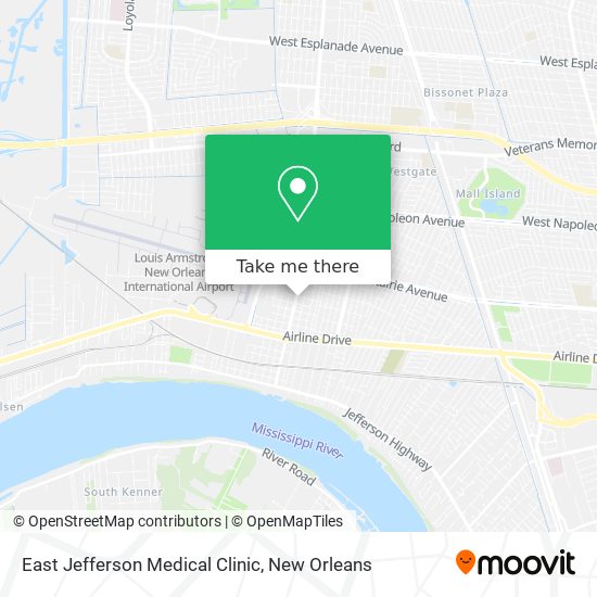 East Jefferson Medical Clinic map