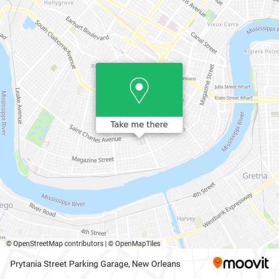 Mapa de Prytania Street Parking Garage
