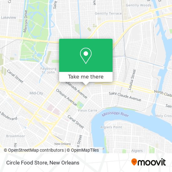 Circle Food Store map