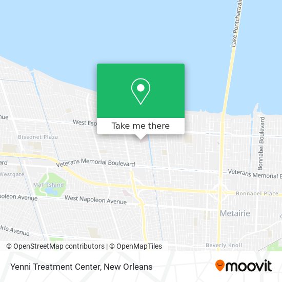 Yenni Treatment Center map