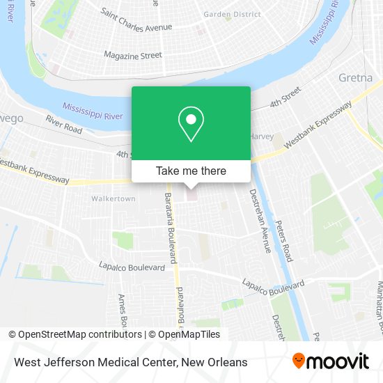 West Jefferson Medical Center map