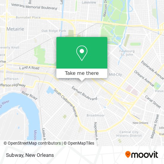 Mapa de Subway