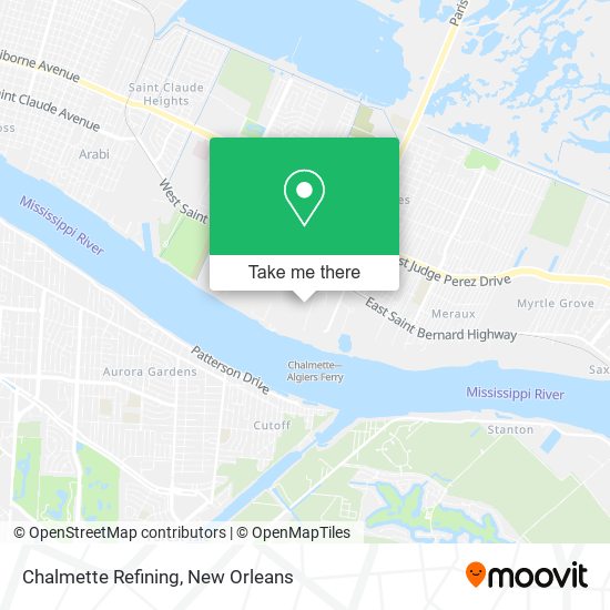 Mapa de Chalmette Refining