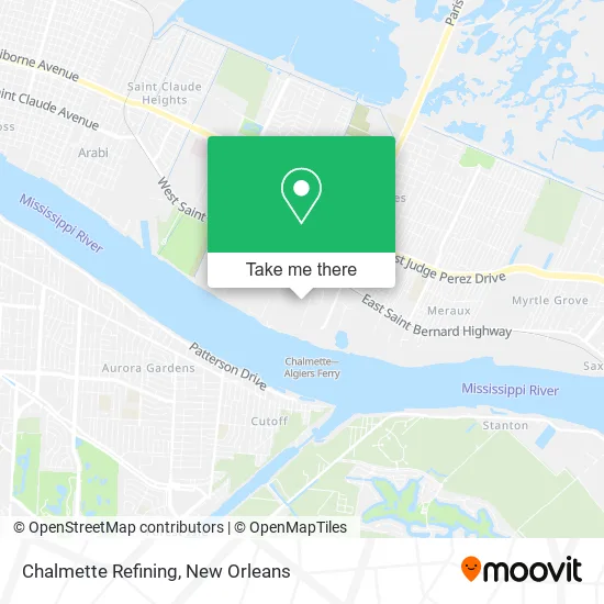 Chalmette Refining map