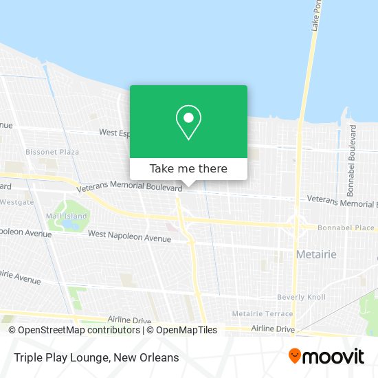 Triple Play Lounge map