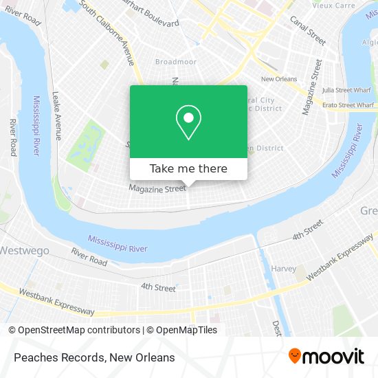 Peaches Records map