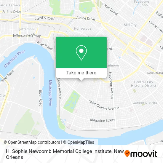 H. Sophie Newcomb Memorial College Institute map