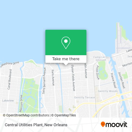 Central Utilities Plant map