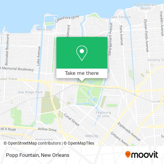 Mapa de Popp Fountain