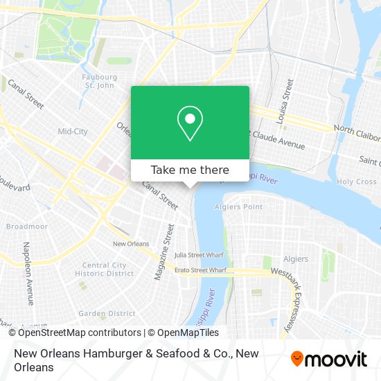Mapa de New Orleans Hamburger & Seafood & Co.
