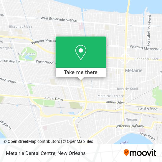 Metairie Dental Centre map