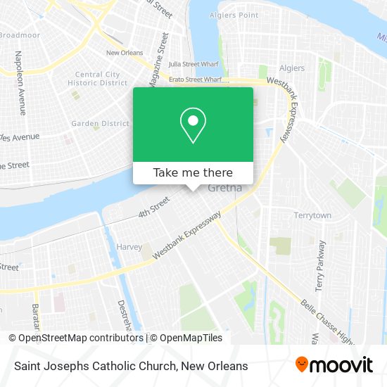 Saint Josephs Catholic Church map
