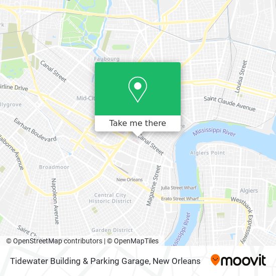 Tidewater Building & Parking Garage map