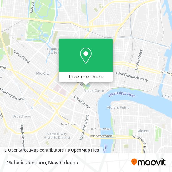 Mapa de Mahalia Jackson
