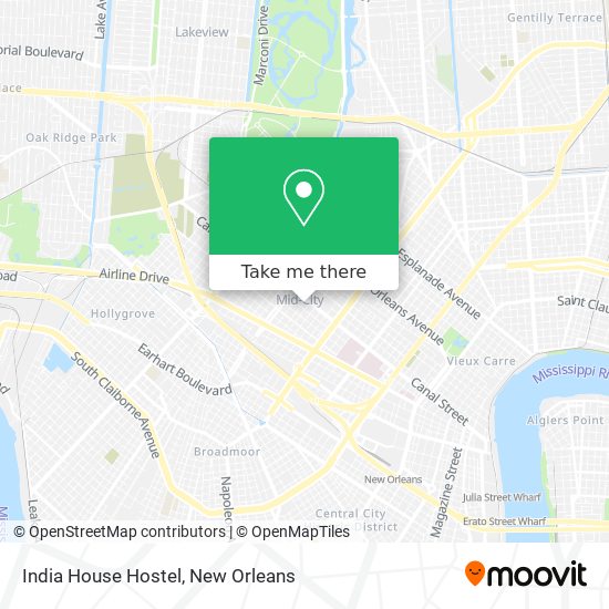 India House Hostel map