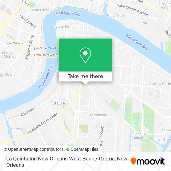 La Quinta Inn New Orleans West Bank / Gretna map