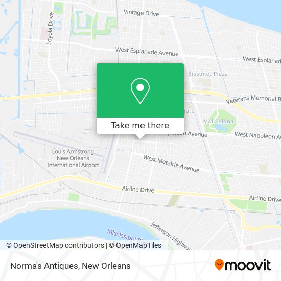 Norma's Antiques map