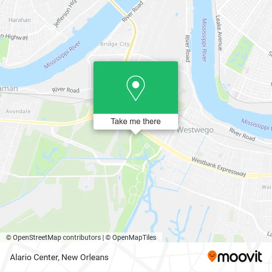 Alario Center map