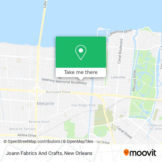 Joann Fabrics And Crafts map