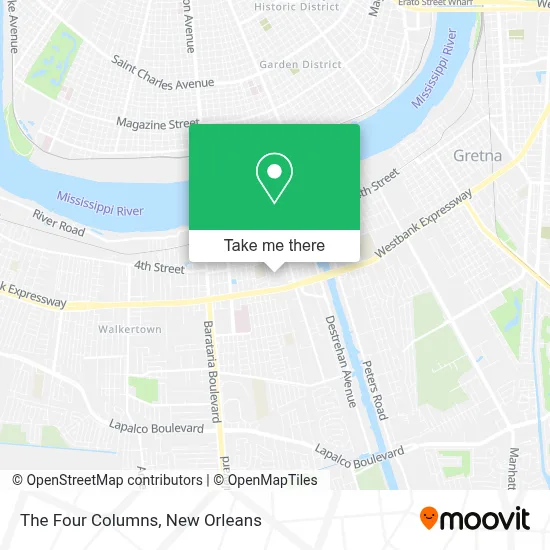 The Four Columns map