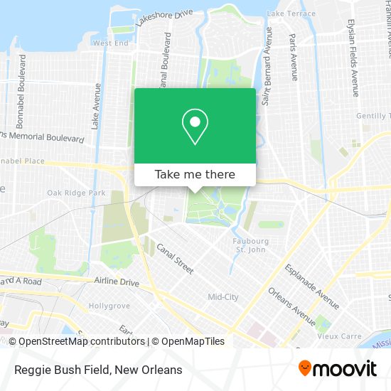 Mapa de Reggie Bush Field