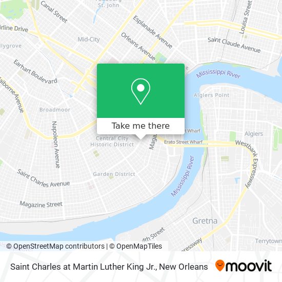 Saint Charles at Martin Luther King Jr. map