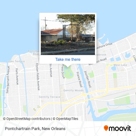 Mapa de Pontchartrain Park