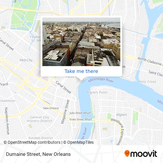 Mapa de Dumaine Street