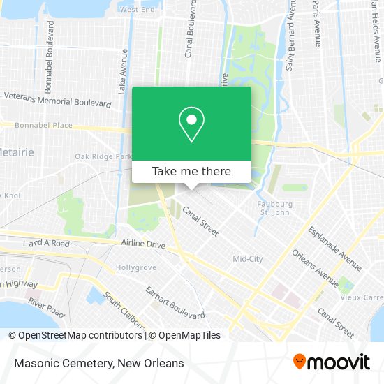 Masonic Cemetery map
