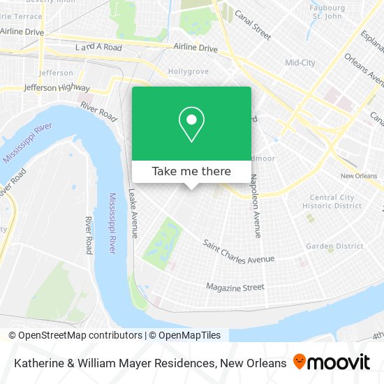 Mapa de Katherine & William Mayer Residences