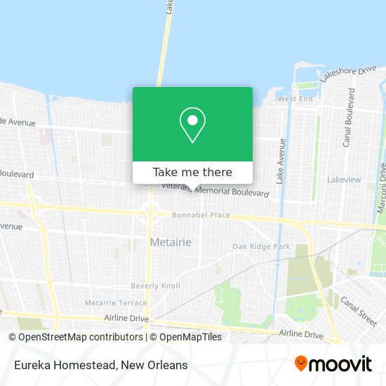 Eureka Homestead map